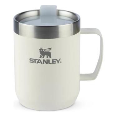 Imagem de Stanley - Caneca de Acampamento, Copo Térmico com Tampa Para Beber, Térmica, Aço Inoxidáve, Para Bebidas Quentes e Frias, 236 ml, Cream
