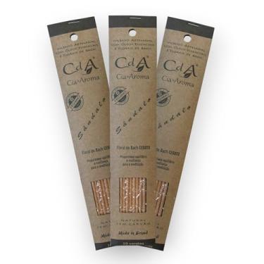 Imagem de Kit com 3 Incensos Naturais e Artesanais Vareta Sândalo CDA