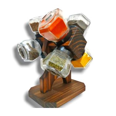 Imagem de Porta Tempero de Madeira Giratório