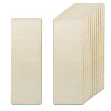 Imagem de JEKEJIAJIU Pacote Com 12 Folhas De Tília Para Artesanato, 14 X 5 1/8" - 3 Mm Espessura, Compensado Inacabado, Tábuas Finas Madeira Desenho, Pintura, Gravação, Queima, Projetos Corte A Laser Faça Voc