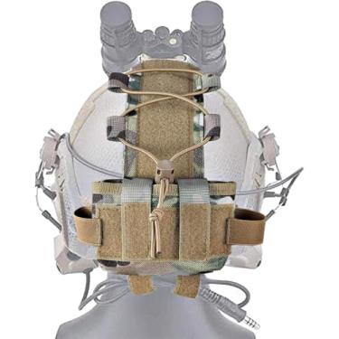 Imagem de Bolsa de bateria para capacete tático airsoft bolsa de contrapeso militar acessório para capacete de caça (MC/CP Camo)