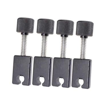 Imagem de Esquirla 4 peças de blocos de inserção para selas de cordas de ponte de baixo elétrico, peças de reparo, de cordas de braçadeira de guitarra
