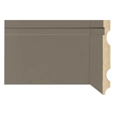 Imagem de Rodapé de MDF Frisado de 15cm x 2,40 Rende 2,4 Metros Moldufama 1502 Cinza Titanium