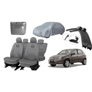 Imagem de Kit capa couro cinza + brinde limpador + capa Celta - iron tech