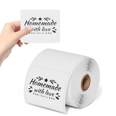 Imagem de Rolo de etiquetas térmicas Phomemo 4x3 500 unidades para impressora té