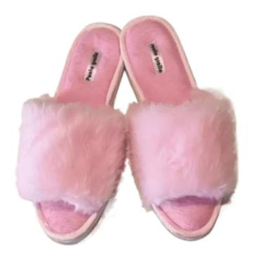 Imagem de Pantufa de Pelúcia Punto Giallo (Rosa Bebê, 35/36, BR, Adulto, Faixa Numérico, 35, 36)