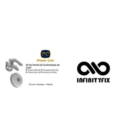 Imagem de Kit da Haste Vareta de Sustentação Capo - Ford Escort-EcoSport- Fiesta