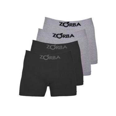 Imagem de Kit com 4 Cuecas Boxer Zorba 781 Colorido, Cinza, GG