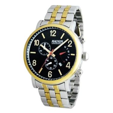 Imagem de Relógio Magnum Masculino Ref: Ma35226p Cronógrafo Bicolor