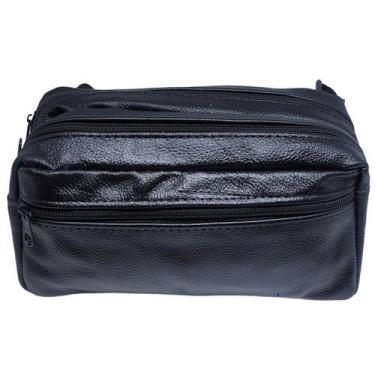 Imagem de Pochete Masculina Em Couro Grande Versátil - Yepp, Preto b001