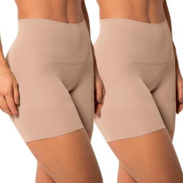 Imagem de Kit 2 Bermudas Modeladoras Shape Comfort Sem Costura Trifil, BegeMacad