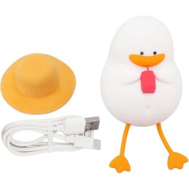 Imagem de Luminaria Abajur Mesa Patinho Fofo Touch Silicone Anti Alergico Usb Re