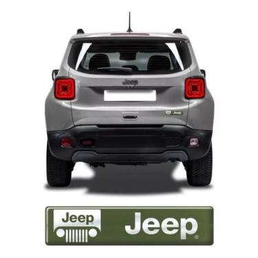 Imagem de Aplique Adesivo Emblema Jeep Renegade Resinado Cromado Res06 - Spts