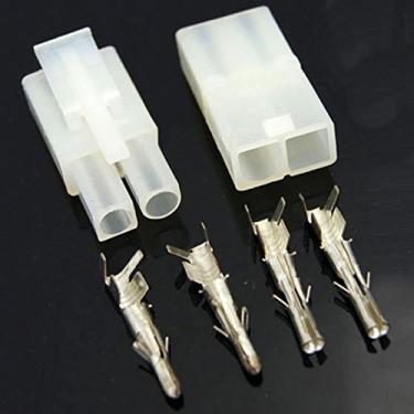 Imagem de 5 Pair RC Model Cable Charger Big Tamiya Metal Pin Connector Plug Dean