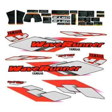 Imagem de Kit Adesivo Faixa Jet Ski Yamaha Gp 960 98 Vermelho Ferrari - SPTS