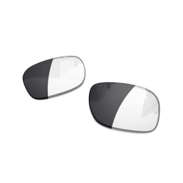 Imagem de Lentes de reposição polarizadas de 1,6 mm para óculos de sol Oakley Jupiter Squared, proteção UV, lente espelhada escura - Mais opções, Claro a preto, fotocromático, não polarizado, One Size
