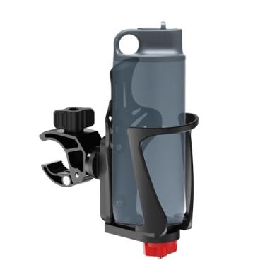 Imagem de Suporte de bebida de bicicleta para guidão e moldura, suporte de garrafa de água com grampo de metal de 1,5 a 4 cm para scooter, bicicleta, carrinho de bebê, cadeira de rodas, trator.