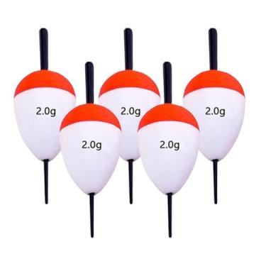 Imagem de predolo 5x Boias de Pesca Acessórios para Equipamentos de Pesca Boias de Espuma de EVA de Alta Flutuabilidade Cor Brilhante para de, 2g
