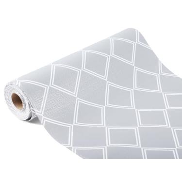 Imagem de Forro de armário de cozinha à prova d'água 61 cm x 50 m forros de gaveta para armários de cozinha, forros de prateleira não deslizantes, forro de gaveta de cômoda, forro de gaveta com aderência