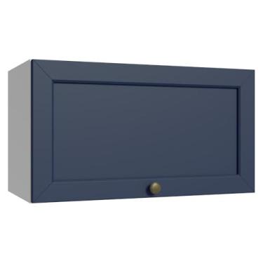 Imagem de Armário Aéreo 60 cm 1 Porta Basculante Branco/azul Vik Madesa