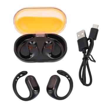 Imagem de Fockety Fones de Ouvido, Projeto de Pressão Com Som Estéreo e Brilho Luminoso para Estudo de Vida Profissional, Transmissão de Som Direcional e Tecnologia de Cancelamento de Fase (Laranja)