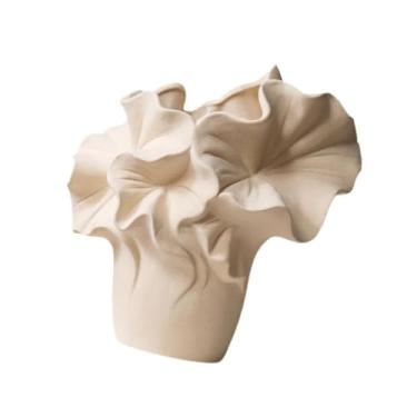 Imagem de IEUDNS Vaso de cerâmica para flores, vaso de porcelana fosca, elegante suporte para plantas, arranjo floral para mesa de casamento, decoração de fazenda, Style F