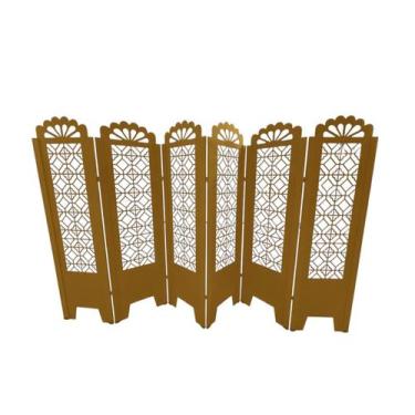 Imagem de Biombo Trabalhado 6 Folhas C/ 12 Pezinhos - JL RIBEIRO