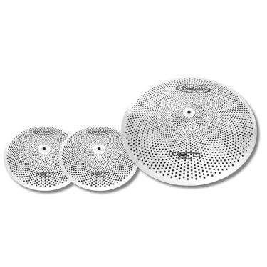 Imagem de Kit Pratos Hero Mute Par Chimbal 14 + Condução Ride 20