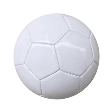 Imagem de Bola de futebol branca lisa tamanho 3/4/5, bolas de futebol recreativas bola macia para crianças e adultos, bola de futebol de espuma EVA para assinaturas, promoções, assinatura, TV, projetos