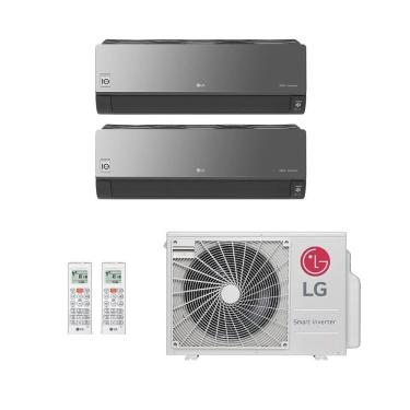 Imagem de Ar-Condicionado Multi Split Inverter LG 18.000 (2x Evap HW Artcool 9.000) Quente/Frio 220V