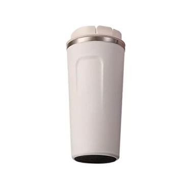 Imagem de Caneca Copo Térmico com Tampa Aço Inox Quente E Frio 420/500ML—1469/NEW (BRANCO/2)