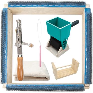 Imagem de Kit De Entrada Para Iniciantes Em Tapetes De Tufos Diy, Para Almofada De Carpete, Pistola De Acolchoamento Manual Com Estrutura De Acolchoamento De Madeira Com Cola De Rolo Portátil Enrolad