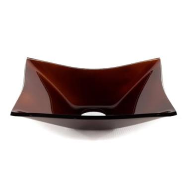 Imagem de CUBA DE BANHEIRO RETANGULAR KIT COM VÁLVULA CLICK INOX PIA BANHEIRO CUBAS DE SOBREPOR BANHEIRO(MARROM)