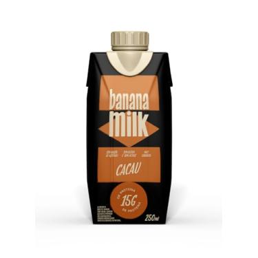 Imagem de Banana Milk Cacau Proteico 250 ml – 15g de Proteína, Bebida Vegetal Vegana, Sem Lactose, Sem Glúten, Sem Açúcar | Pós-Treino Saudável