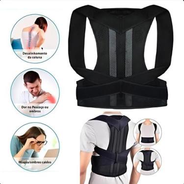 Imagem de Colete Corretor Postural Coluna Lombar Ajustável Unissex - ROMI