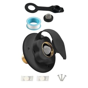 Imagem de Flange de conexão de entrada de enchimento de água para trailer RV Trailer com entrada de água de latão sem chumbo com plugue de poeira