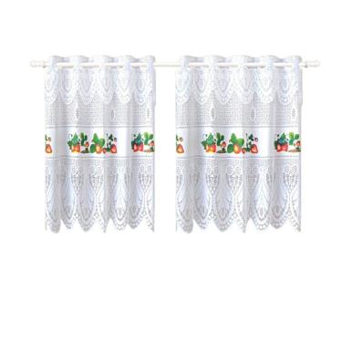 Imagem de Cortina Pia Vitro Stilo Renda Cozinha 1,60X0,80 Alt