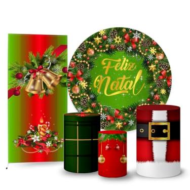 Imagem de Trio Capas Cilindro + Painel Redondo + Lateral Natal (K2NAT0038)