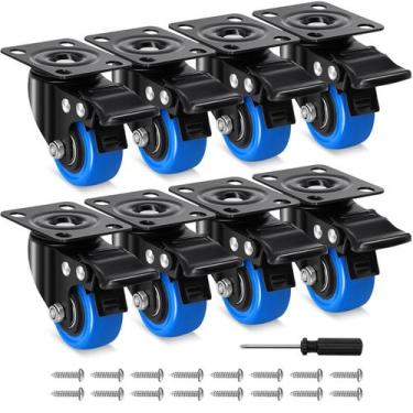 Imagem de Conjunto de rodas Caster Humagineer de 2 polegadas e 550 kg com freio,