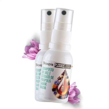 Imagem de Kit 2 Spray Natural Mel e Própolis 30ml Malva - Minamel