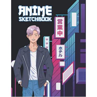 Imagem de Anime Sketchbook: Large 8.5 x 11 Anime Drawing Pad | Manga Sketch Book with Blank Pages for Drawing, Sketching, and Doodling | for those who Love Manga Japanese Art, Anime ,and Kawaii