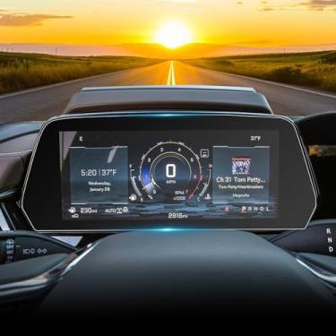 Imagem de Protetor de tela antireflexo Tahoe 2025 fosco para Chevy Tahoe 2025 (LS, LT, RST, Z71, Premier, High Country) 11 polegadas central de informações do motorista painel protetor de tela sensível ao toque