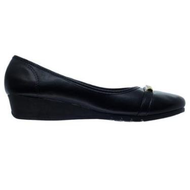 Imagem de Sapato Anabela Feminino Moleca 5156.888 Preto-Feminino