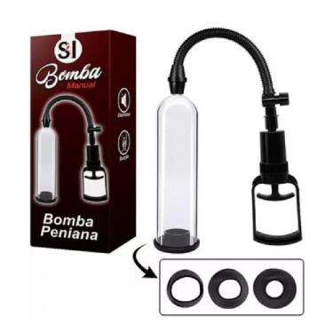 Imagem de Bomba Peniana Manual Com 3 Anéis De Silicone - Sexy Import 