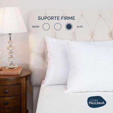 Imagem de Travesseiro Toque Pluma 90cm x 50cm 180Fios 01 peça - Casa Paulinha