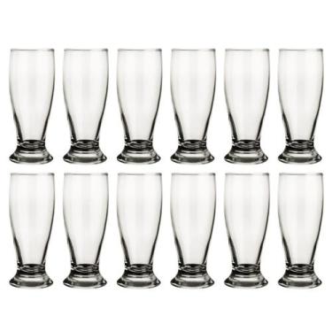 Imagem de Jogo 12 Copos Vidro Transparente Munich 200ml Chopp Bar Nadir - NADIR 