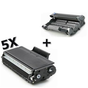 Imagem de Kit 5X Toner Tn650 Tn580 Tn620 + Cartucho Cilindro Dr650 Dr620 Dr520 -