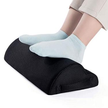 Imagem de Pssopp Almofada Ergonômica de Meio Cilindro, Descanso para Os Pés Sob o Suporte de Perna Ergonômica da Almofada de Mesa para o Escritório Em Casa de Viagem (A)