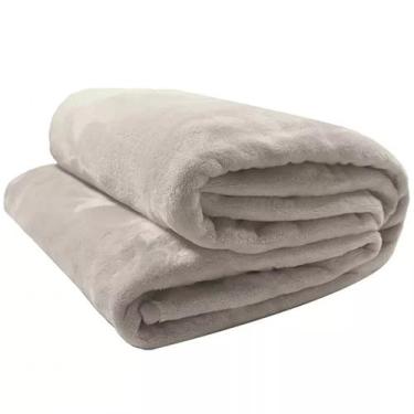 Imagem de Cobertor Casal Camesa Neo Soft Velour Liso 180 x 220 cm, BEGE