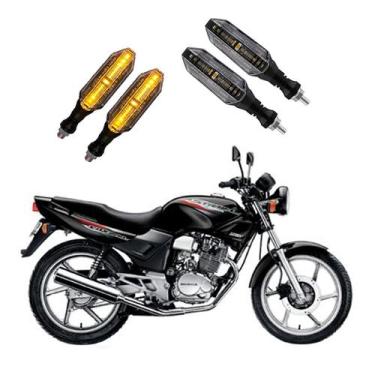 Imagem de KIT 4 Seta Esportiva Pisca de Led Modelo P26 Para Moto CBX 200 Ano 201